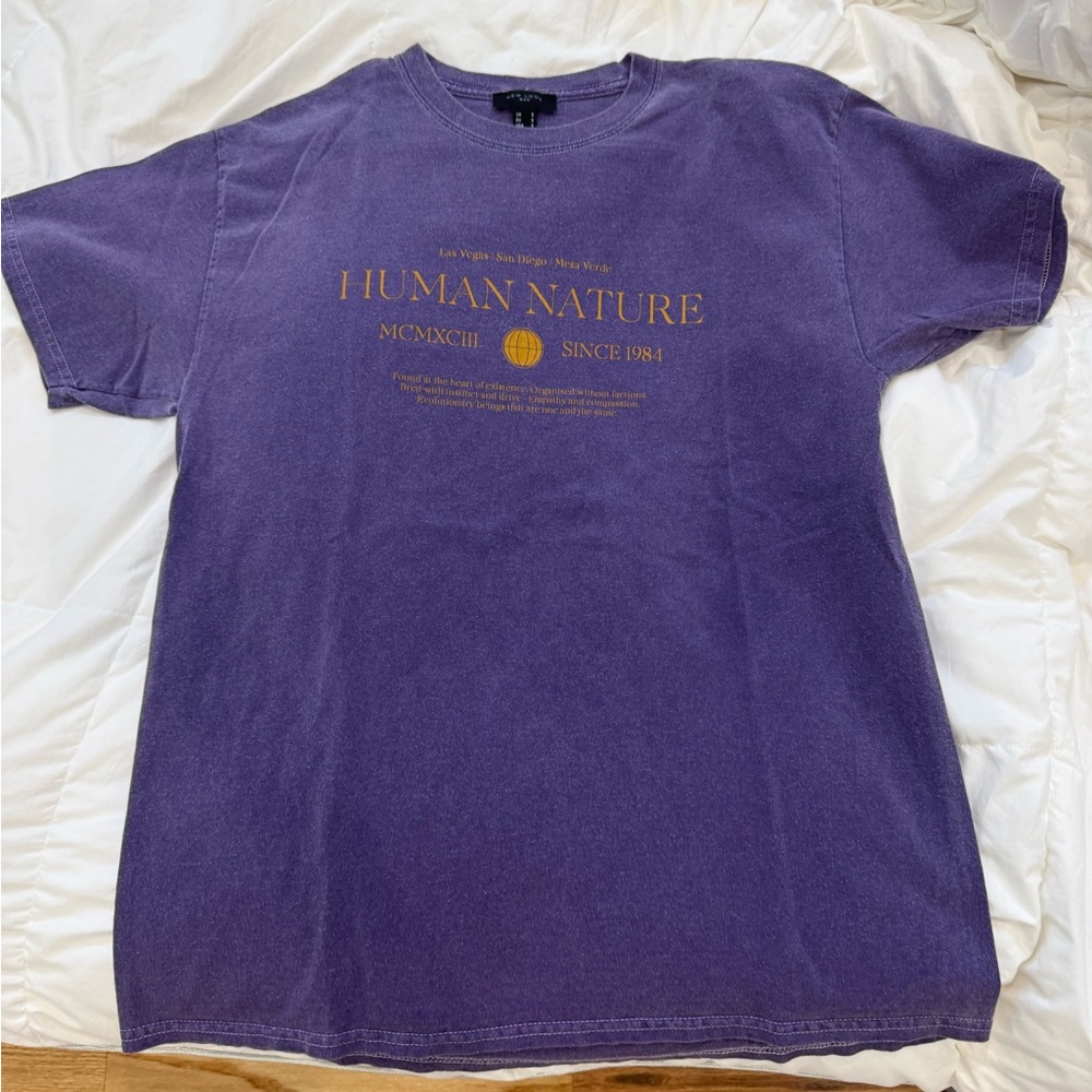 New Look Purple Human Nature Tee